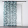 VOILAGE MILADY BLEU 140x240CM VOILE SABLE IMPRIME