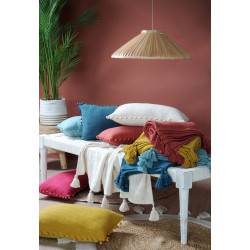 PLAID SANCHEZ ECRU 125X150