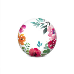 BOUTON DE MEUBLE FLEURS AQUARELL