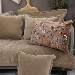 COUSSIN CACHEMIRE 40X60 TAUPE