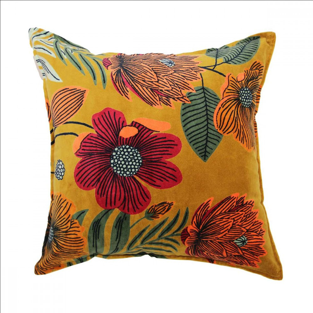 COUSSIN 45X45 FLORE MIEL
