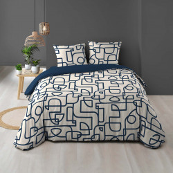 Parure de lit Labyrinthe 2 personnes 240x220cm