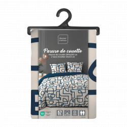 Parure de lit Labyrinthe 2 personnes 240x220cm