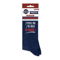 Chaussettes pour homme "J'peux pas j'ai rien à faire" Coco