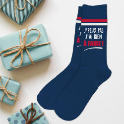 Chaussettes pour homme "J'peux pas j'ai rien à faire" Coco