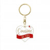 PORTE CLE "COUSINE AU TOP"