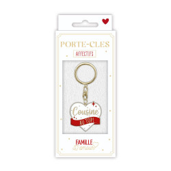 Porte clé "cousine au top"