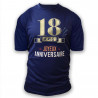 T-shirt à dédicacer homme anniversaire 18 ans