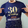 T-shirt à dédicacer homme anniversaire 30 ans