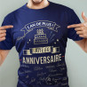 T-SHIRT A DEDICACER HOMME ANNIVE