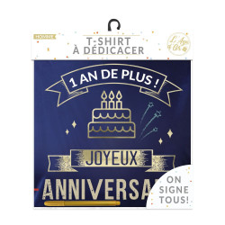 T-SHIRT A DEDICACER HOMME ANNIVE