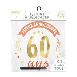 T-SHIRT A DEDICACER FEMME 60 ANS
