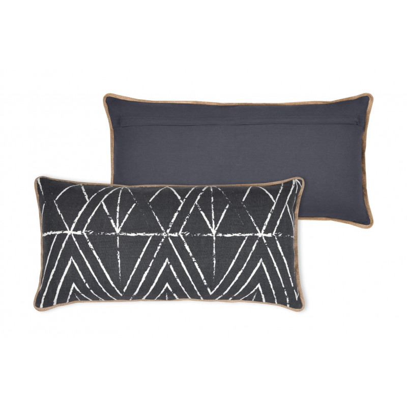 Coussin Tampa 35x70cm gris ardoise