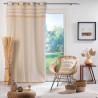 RIDEAU ATLAS NATUREL 140X240 CM COTON UN
