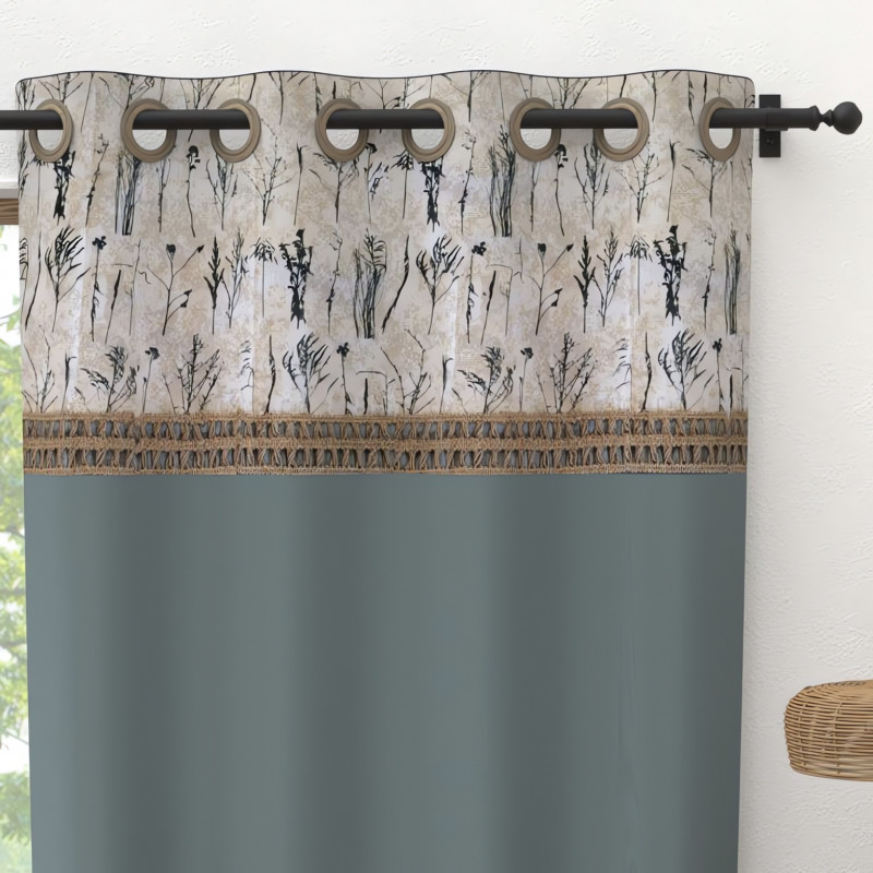 RIDEAU VEGETAL AMBRE 135x250