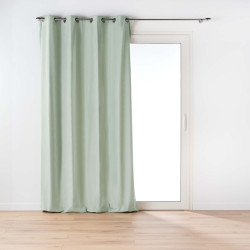 RIDEAU TWILY SAUGE 135X260 CM COTON/POLY