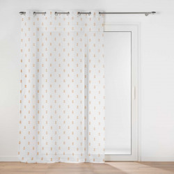 VOILE GEOKID MIEL 140X240 CM SABLE IMPRI