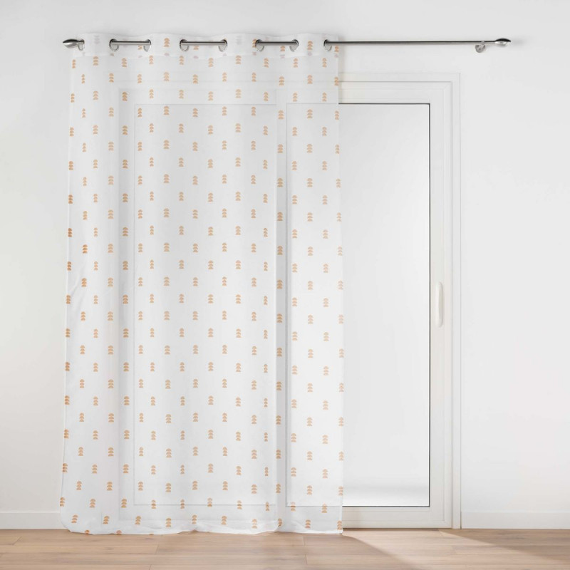 VOILE GEOKID MIEL 140X240 CM SABLE IMPRI