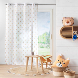 VOILE GEOKID MIEL 140X240 CM SABLE IMPRI