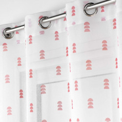 VOILE GEOKID ROSE 140X240 CM SABLE IMPR