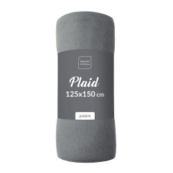 PLAID MILOU ANTHRACITE 125X150 CM POLAIR
