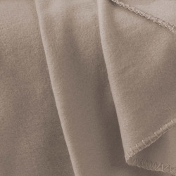 PLAID MILOU TAUPE 125X150 CM POLAIRE UNI
