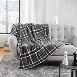 PLAID SCOTTISH +POCHE PIEDS 125X150 CM F