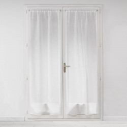 PAIRE MILZA BLANC 2X70X200 CM VOILE TISS