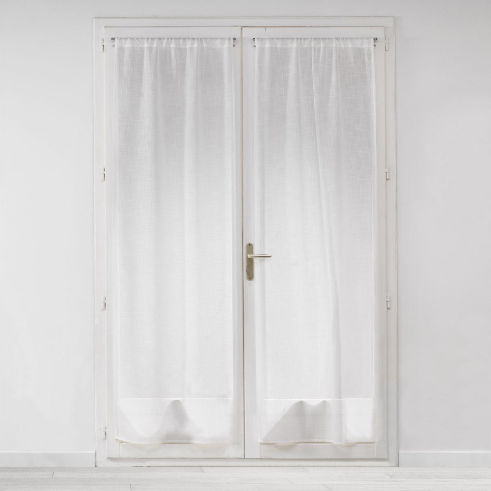 PAIRE MILZA BLANC 2X70X200 CM VOILE TISS