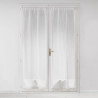 PAIRE MILZA BLANC 2X70X200 CM VOILE TISS
