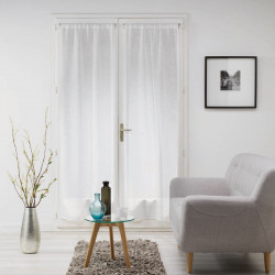 PAIRE MILZA BLANC 2X70X200 CM VOILE TISS