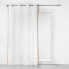 VOILE SARAH BLANC 140X240 CM SABLE+JUTE