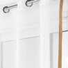 VOILE SARAH BLANC 140X240 CM SABLE+JUTE