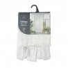 VOILE DALILA BLANC A PASSANTS+POMPONS 14