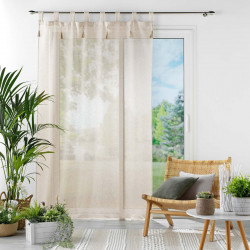 VOILE DALILA LIN PASSANTS+POMPONS 140X24