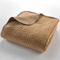 COUVRE LIT SOLANGE CHAMOIS MATELASSE 220