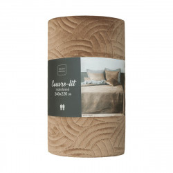 COUVRE LIT SOLANGE CHAMOIS MATELASSE 220