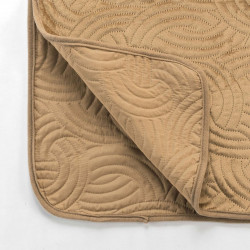 COUVRE LIT SOLANGE CHAMOIS MATELASSE 220