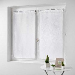 PAIRE HALTONA BLANC 2X60X120 CM EFFET LI