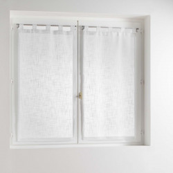 PAIRE HALTONA BLANC 2X60X120 CM EFFET LI