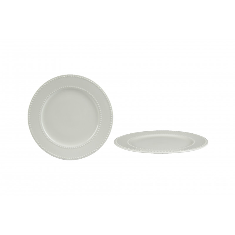 ASSIETTE DESSERT DOTTS LINE 20CM PORCELA