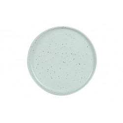 ASSIETTE PLATE MOUCHETEE BLANC 27CM GRES