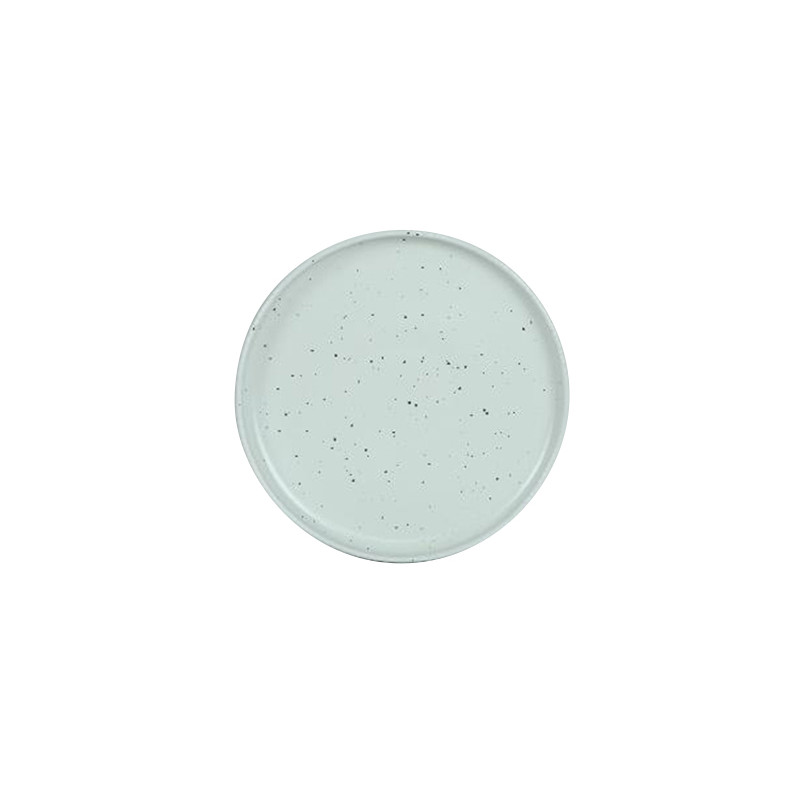 ASSIETTE PLATE MOUCHETEE BLANC 27CM GRES