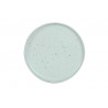 ASSIETTE PLATE MOUCHETEE BLANC 27CM GRES