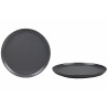 Assiette plate Nordic en grès ardoise mat D28cm
