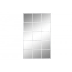 Miroir fenêtre blanc en fer 90x150cm