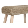 Repose-pieds en jute et eucalyptus naturel 60x30x40cm