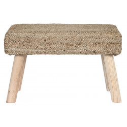 REPOSE-PIEDS JUTE EUCALYPTUS 60X30X40 NA