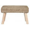 Repose-pieds en jute et eucalyptus naturel 60x30x40cm