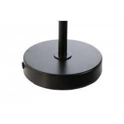 LAMPE CHAMPIGNON NOIR MÉTAL 20X20X41